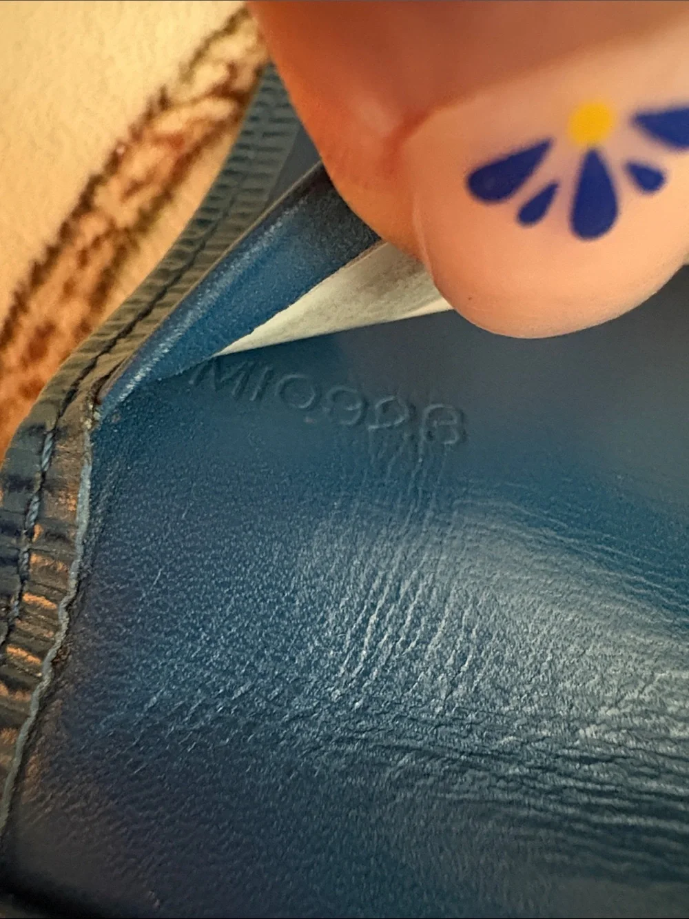 Louis Vuitton Dark Blue Epi Leather Men's Card Case